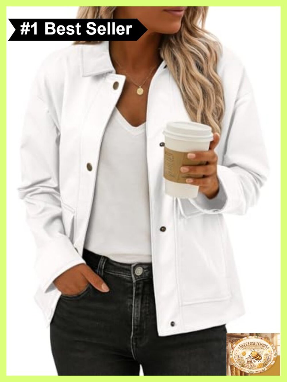 Womens Button Down Bomber Jacket Loose Fit Casual Lightweight Coat